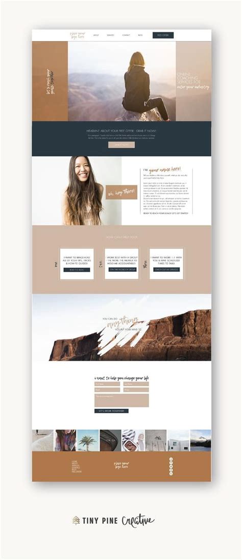 Wix Website Template | Custom Template for Small Business | Website Design for Freelancers ...