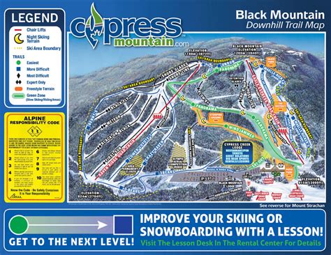 Cypress mountain Trail map - Freeride