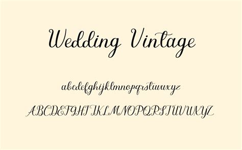 Wedding Vintage free font