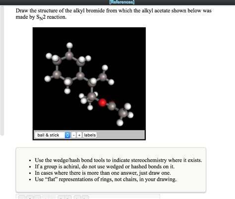 Solved References] Draw the structure of the alkyl bromide | Chegg.com