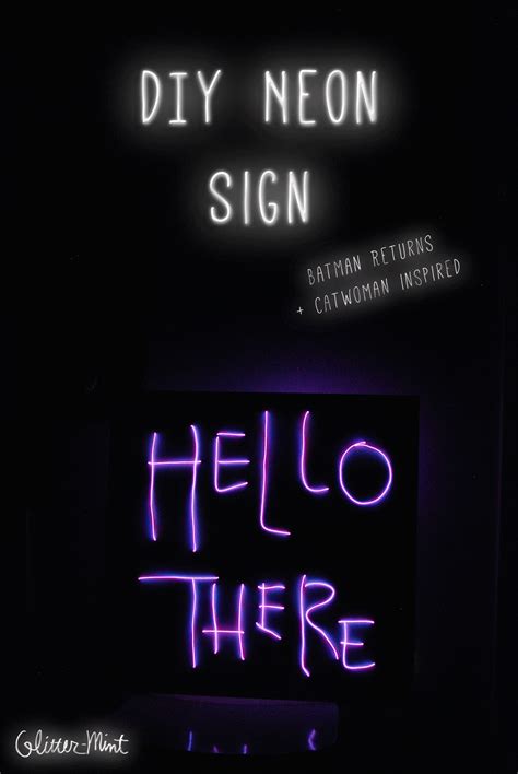 DIY Neon Sign // Batman Returns + Catwoman #diy #neon #batman Batman ...