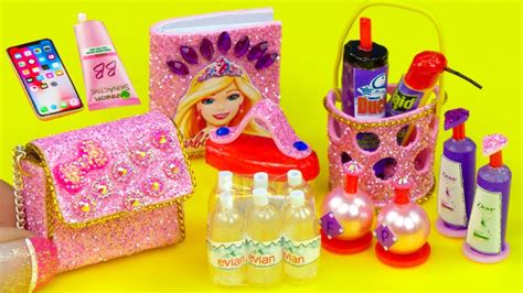 13 DIY Miniatures for Barbie - YouTube