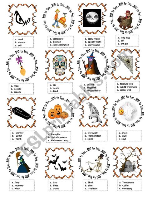 SPOOKY HALLOWEEN - ESL worksheet by bernicegalaz