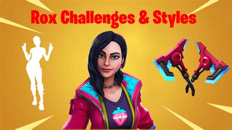 Fortnite Season 9 Battle Pass Tier 1 Rox Skin All Challenges, Styles ...