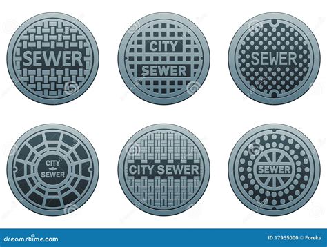 Manhole Covers Stock Photo - Image: 17955000