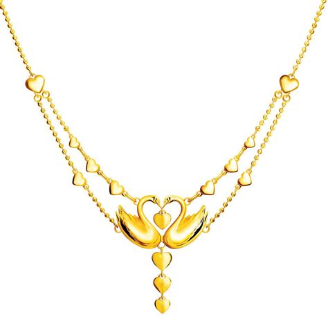 Necklace - Poh Kong Swan Necklace, Fancy Necklace, Gold Necklace, 24k Gold Jewelry, Mens Jewelry ...