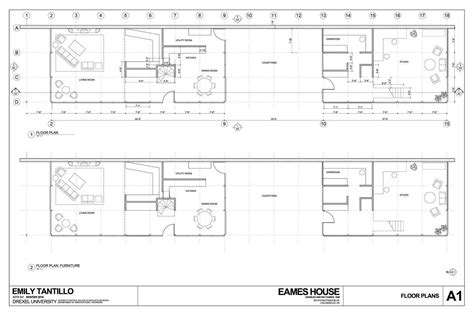 Eames House Floor Plan