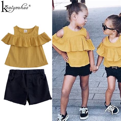 New Toddler Girl Clothes 2019 Summer Costume For Kids Clothes Sets Children Clothing Cheap Girls ...