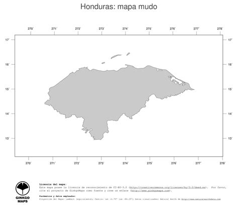 Mapa mudo de honduras - Imagui