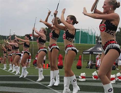 The UGA majorettes. | Majorette, Drum majorette, Majorette uniforms