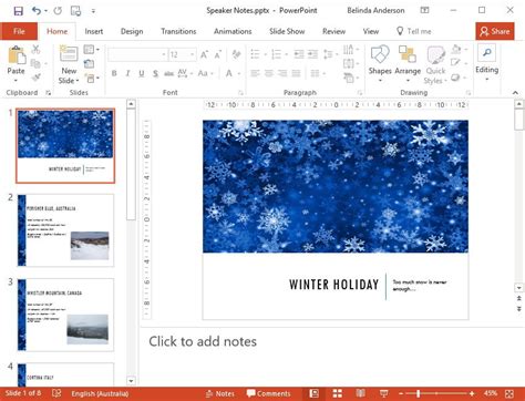 How to add speaker notes in PowerPoint | The Training Lady