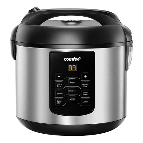 Buy COMFEE' Rice Cooker, 6-in-1 Stainless Steel Multi Cooker, Slow Cooker, Steamer, Saute, and ...