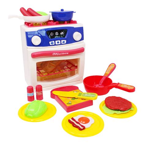 Kids Toy Little Kitchen Mini Oven Set Food Pretend Play Cooking Toys Educational Kid Stove Learn ...