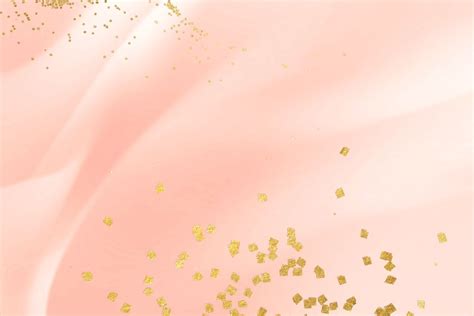 gold glitter confetti on a pink background