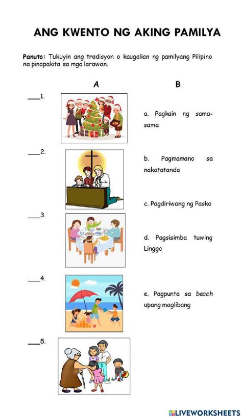 Worksheet Sa Araling Panlipunan Grade 1 Mga Tungkulin Ng Pamilya Vrogue ...