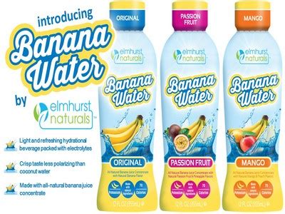 Banana Water: The Next Flavored Water Fad?