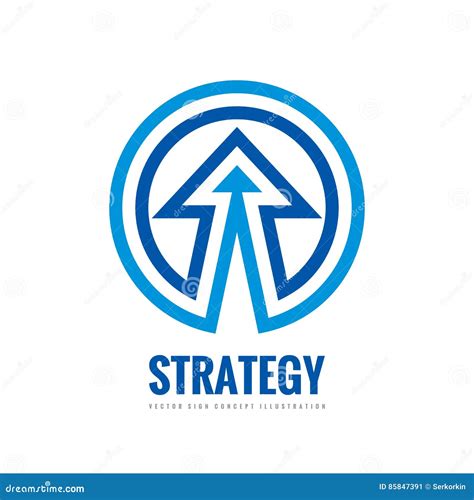 Business Strategy - Vector Logo Template Concept Illustration ...