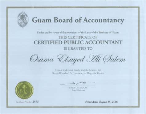 CPA certificate