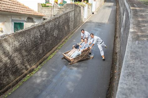 Sleigh ride in Funchal Madeira - A toboggan ride to remeber - Finally Lost