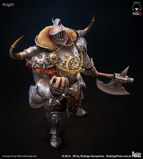 Knight: Fan Art – Real-time, Rodrigo Gonçalves | Concept art characters ...