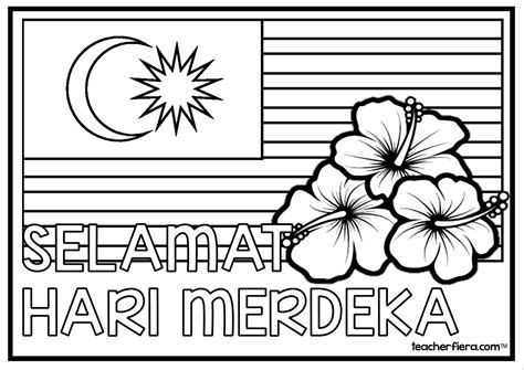 Merdeka Coloring Page