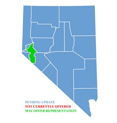 Nevada Map for traffic ticket representation in Lyon County – Nevada ...