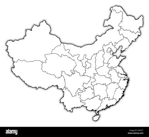 Outline China And Hong Kong Map