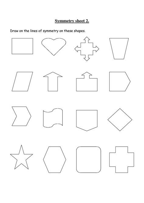 12 Best Images of Rotational Symmetry Worksheets 4th Grade / worksheeto.com in 2022 | Symmetry ...