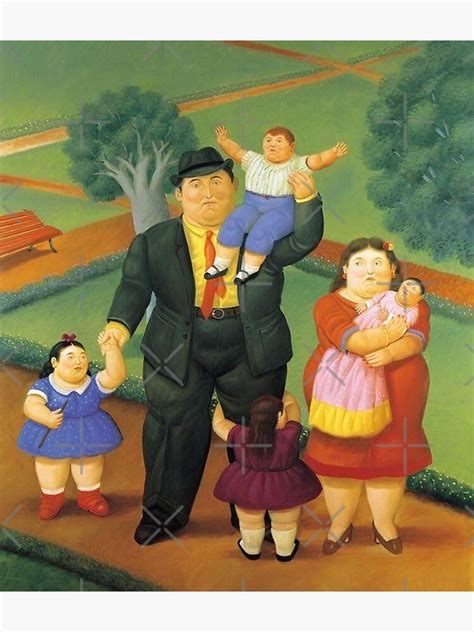 "Fernando Botero Happy Family" Poster by jaycruz656 | Redbubble