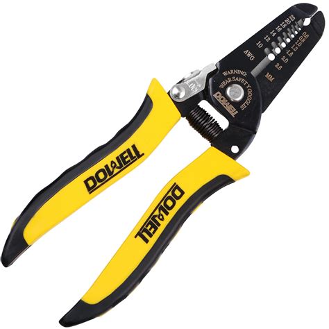 Buy DOWELL 10-22 AWG Wire Stripper Cutter Wire Stripping Tool And Multi ...