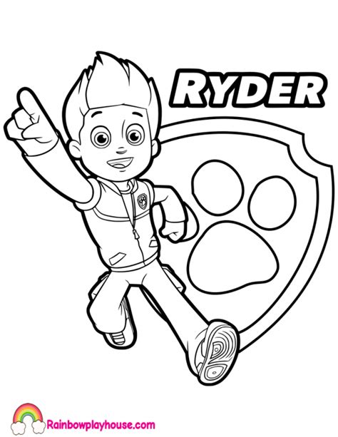 18+ Paw Patrol Mighty Pups Coloring Pages Ryder