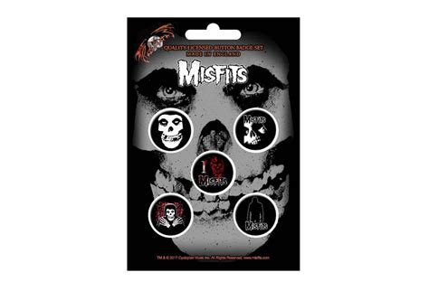 Misfits - Skull Button Badge Pack