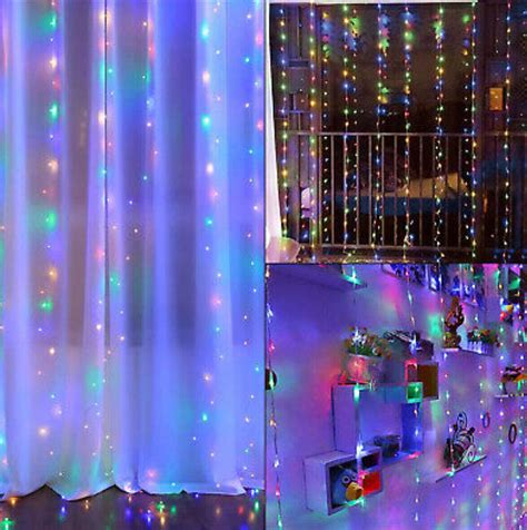 300/100 LED Curtain Fairy Lights USB String Light With Remote Xmas Party Wedding | eBay