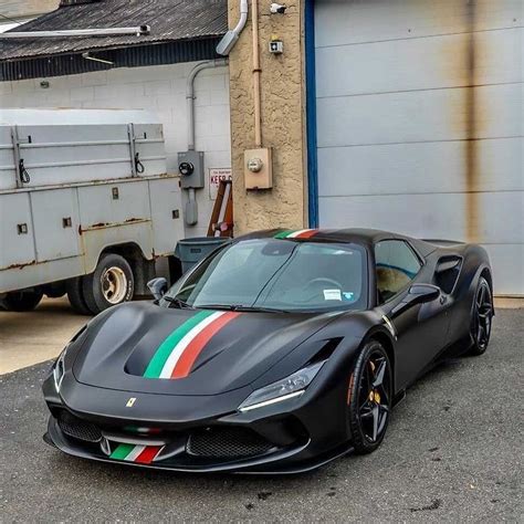 Ferrari F8 Tributo on Instagram: “Amazing Black spec with italian ...