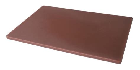 15″ x 20″ x 1/2″ Polyethylene Brown Rigid Cutting Board – Omcan