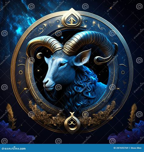 Zodiac Sign - Ram. Astrological Horoscope Collection Stock Illustration ...