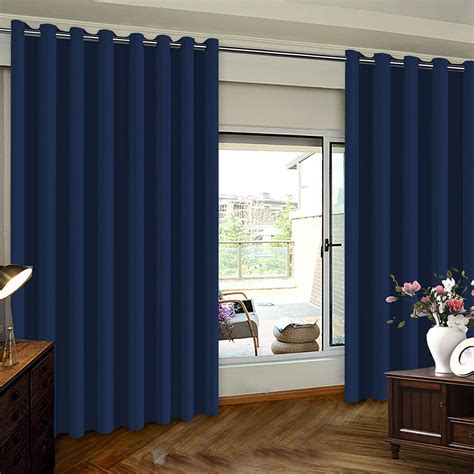 Blackout Curtain for Sliding Door - Patio Door Curtains, Thermal Insulated Extra Wide Curtain ...