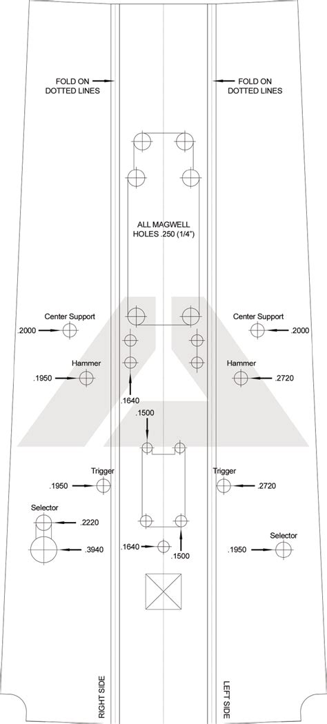 Printable Ak 47 Receiver Flat Template - Printable Templates Free