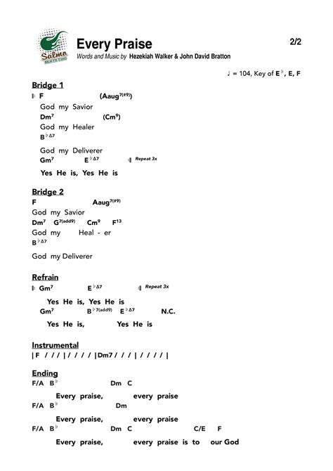 Every Praise Chords PDF (Travis Cottrell) PraiseCharts, 41% OFF