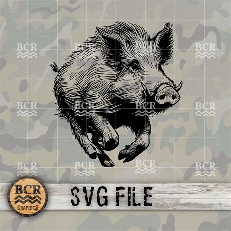 Wild Boar SVG, Wild Hog SVG, Wild Pig SVG, Wild Boar Digital Download, Razorback, Hog Hunting ...