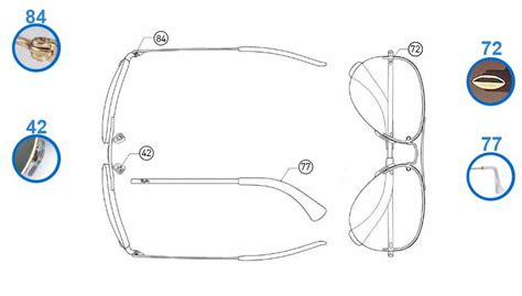 Ray-Ban 3449 Replacement Parts Cheap - ReplacementLenses.net - 100% ...