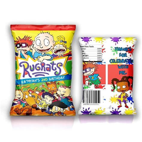 12 Personalized Chip Bags | Rugrats Party | Rugrats Birthday Supplies ...