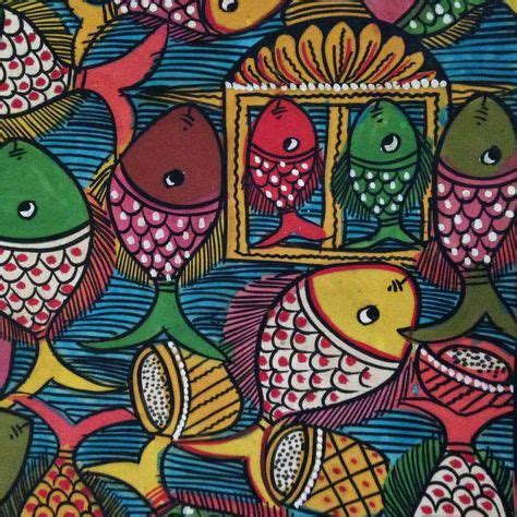 Fish Marriage Pattachitra Pattachitra Painting of Bengal | Folk art ...