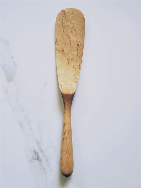 Handcrafted Wooden Rounded Spurtle — Spoonmaker.com