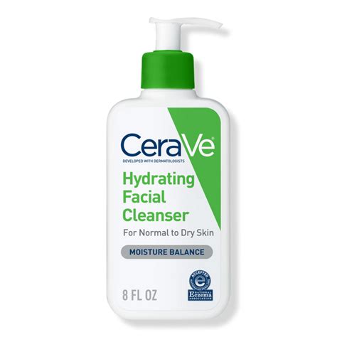 Hydrating Facial Cleanser with Ceramides and Hyaluronic Acid - CeraVe ...