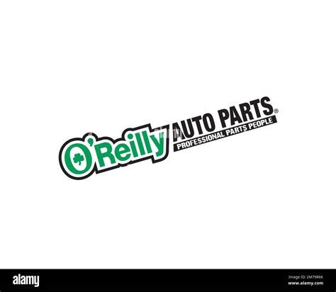 O'Reilly Auto Parts, Rotated Logo, White Background Stock Photo - Alamy