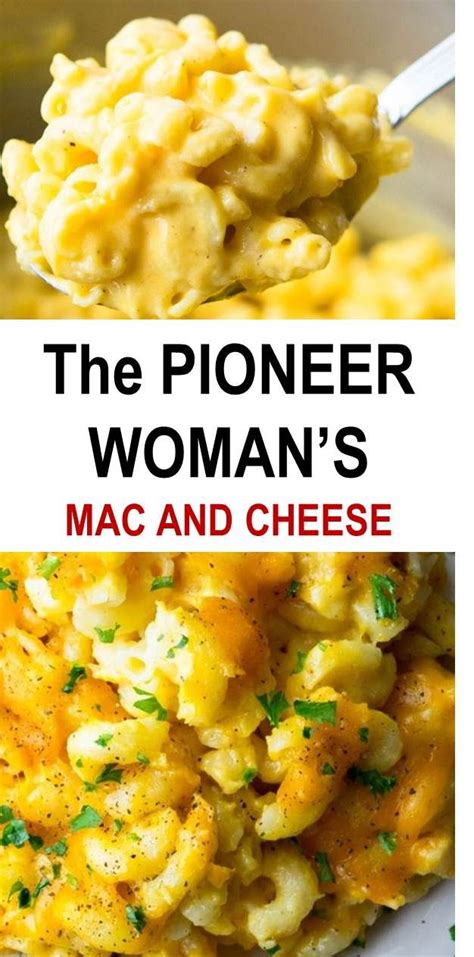 THE PIONEER WOMAN MAC AND CHEESE | Mac and cheese recipe pioneer woman, Recipes, Easy mac and cheese