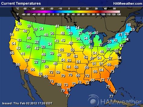 Great weather site for all areas of the U.S | Map, Weather map, Temperatures