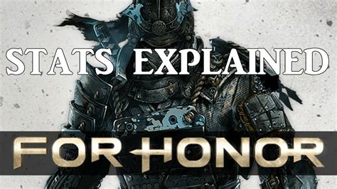 ARMOR STATS EXPLAINED in For Honor - YouTube