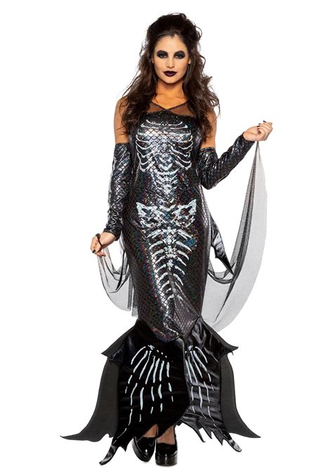 Glamour Skeleton Mermaid Women's Costume - Walmart.com - Walmart.com